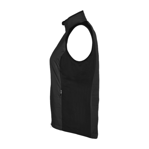 Zero Restriction Women's Tess Hybrid Vest, Black, Left Side view