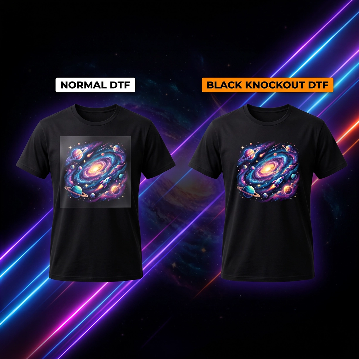 DTF Black Knockout Gang Sheet Builder