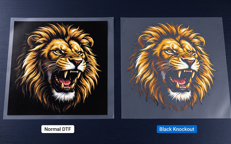 The black areas are removed from the design