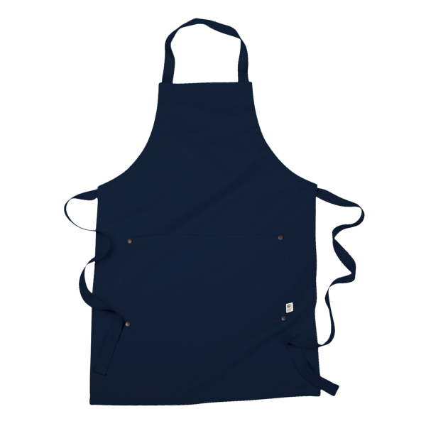 econscious Eco Apron with Pocket, Navy, Front view