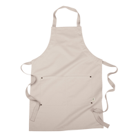 econscious Eco Apron with Pocket, Oyster, Front view