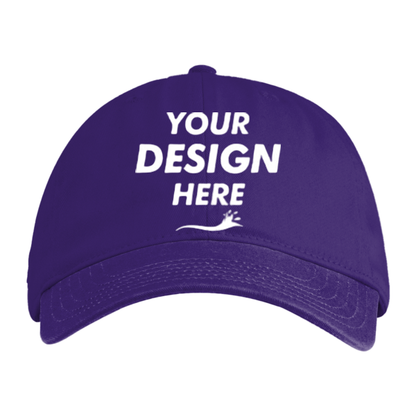 econscious Eco Baseball Cap, Beetroot / Beetroot, Front view, Mockup