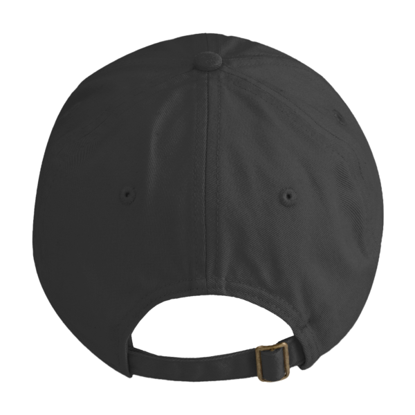 econscious Eco Baseball Cap, Black / Black, Back view