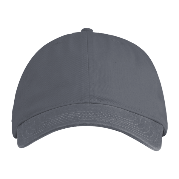 econscious Eco Baseball Cap, Charcoal / Charcoal, Front view