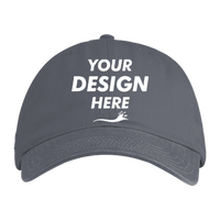 econscious Eco Baseball Cap, Charcoal / Charcoal, Front view, Mockup