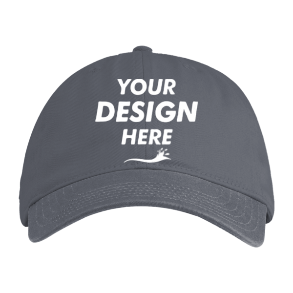 econscious Eco Baseball Cap, Charcoal / Charcoal, Front view, Mockup