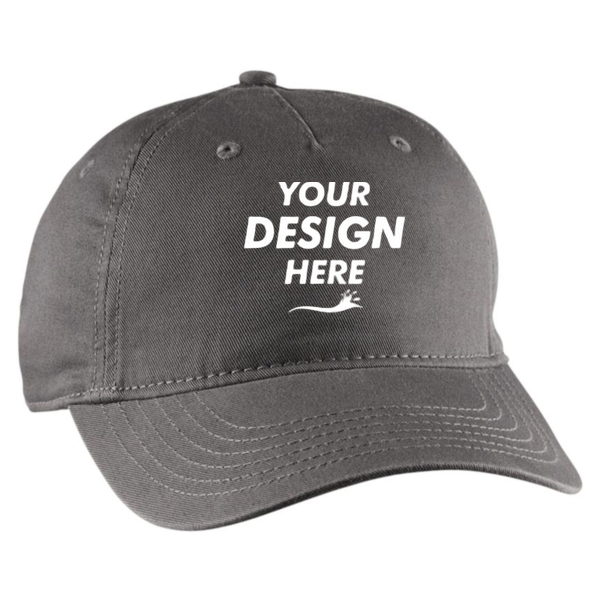 econscious Eco Baseball Cap, Charcoal, Front view, Mockup