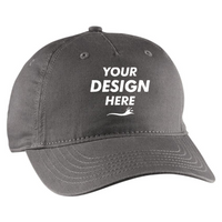 econscious Eco Baseball Cap, Charcoal, Front view, Mockup