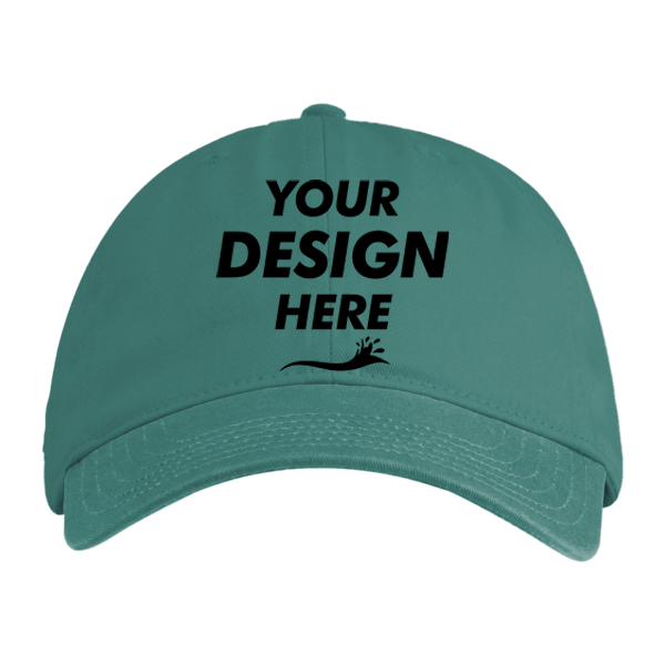 econscious Eco Baseball Cap, Emerald Forest / Emerald Forest, Front view, Mockup