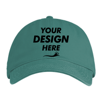 econscious Eco Baseball Cap, Emerald Forest / Emerald Forest, Front view, Mockup