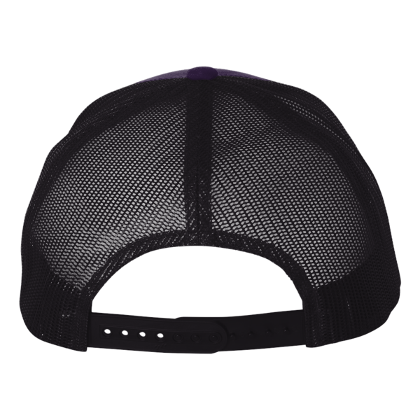 econscious Eco Trucker Cap, Beetroot / Black / Black, Back view