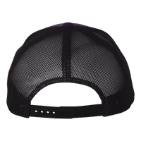 econscious Eco Trucker Cap, Beetroot / Black / Black, Back view