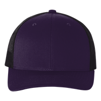 econscious Eco Trucker Cap, Beetroot / Black / Black, Front view