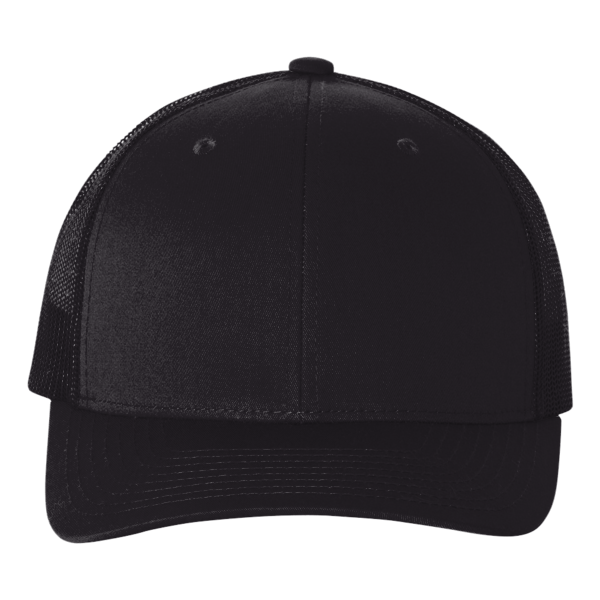 econscious Eco Trucker Cap, Black / Black / Black, Front view