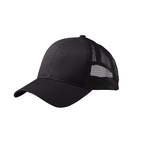econscious Eco Trucker Cap, Black / Black / Black, Left Side view