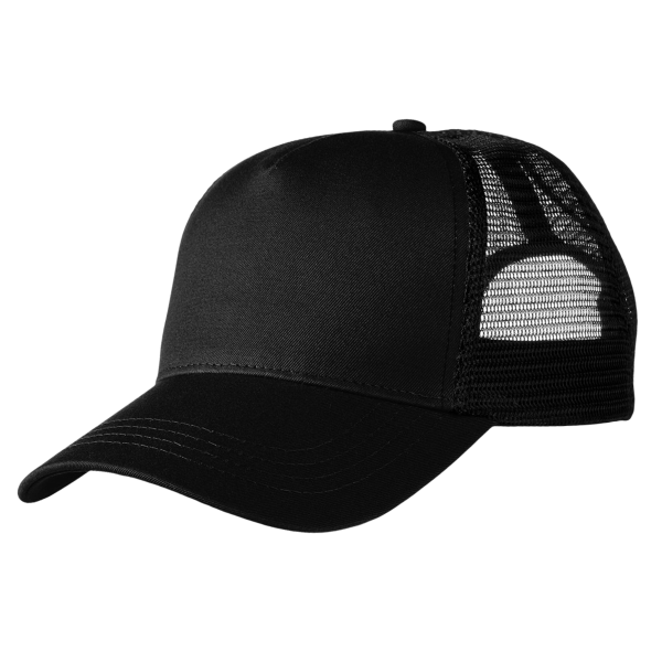 econscious Eco Trucker Cap, Black / Black, Left Side view
