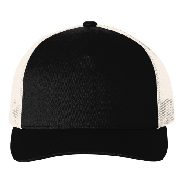econscious Eco Trucker Cap, Black / Oyster, Front view