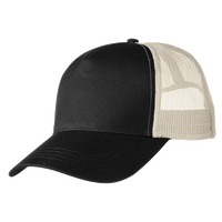 econscious Eco Trucker Cap, Black / Oyster, Left Side view