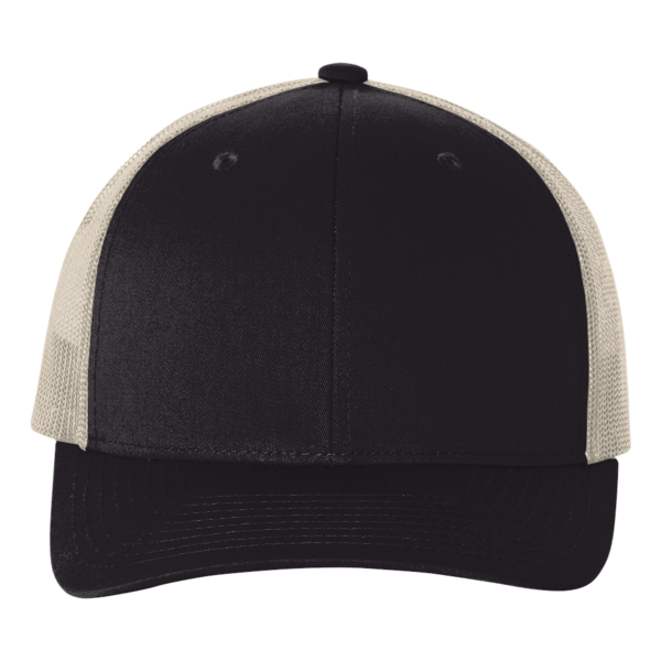econscious Eco Trucker Cap, Black / Oyster / Oyster, Front view
