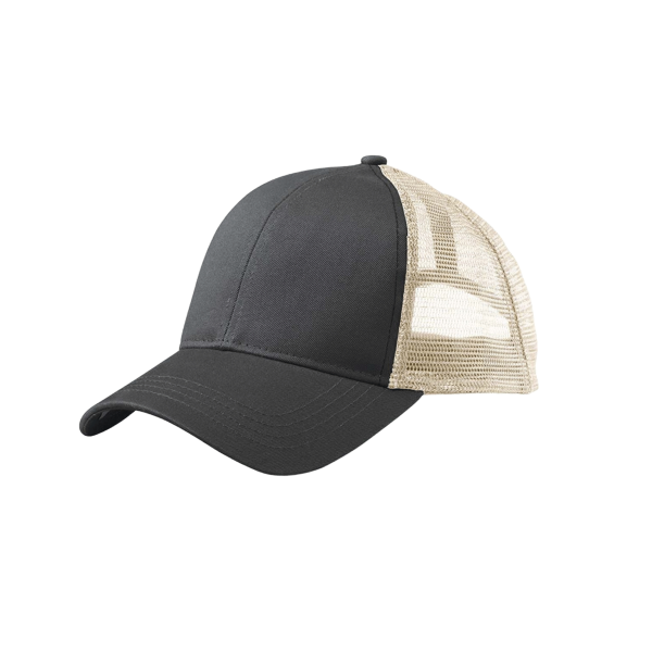 econscious Eco Trucker Cap, Black / Oyster / Oyster, Left Side view