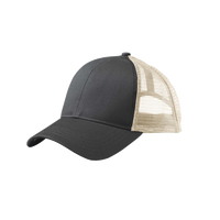 econscious Eco Trucker Cap, Black / Oyster / Oyster, Left Side view
