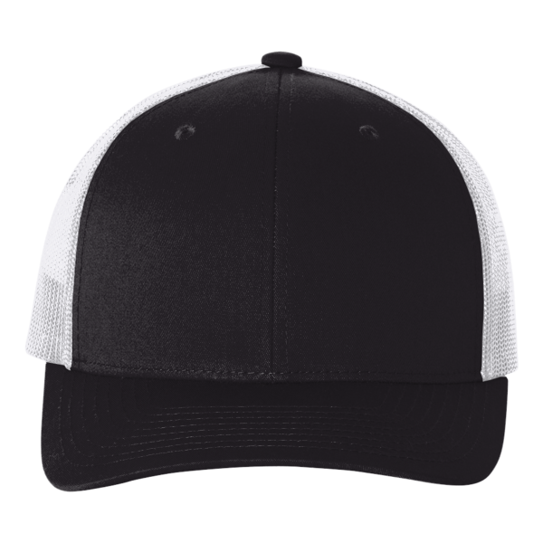 econscious Eco Trucker Cap, Black / White / White, Front view