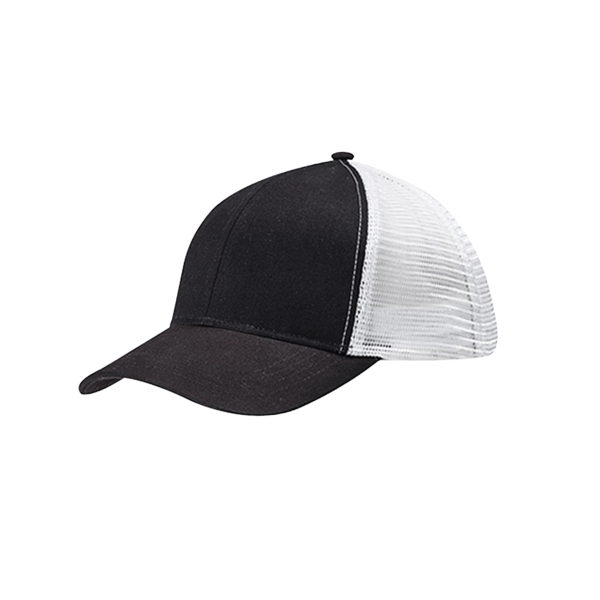 econscious Eco Trucker Cap, Black / White / White, Left Side view