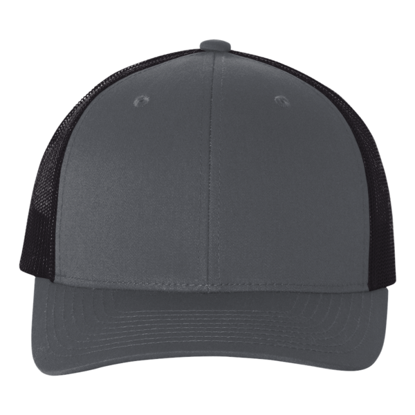 econscious Eco Trucker Cap, Charcoal / Black / Black, Front view