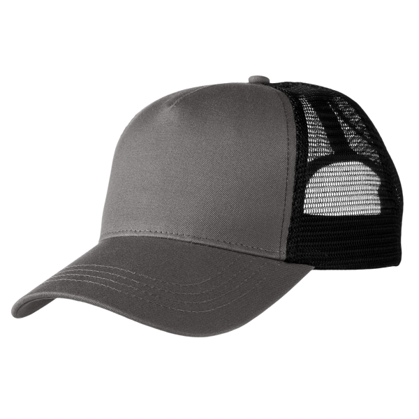 econscious Eco Trucker Cap, Charcoal / Black, Left Side view