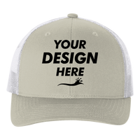 econscious Eco Trucker Cap, Dolphin / White / White, Front view, Mockup