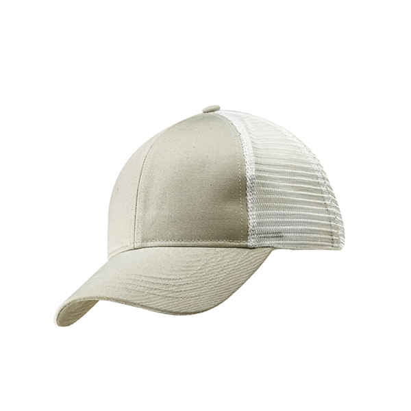 econscious Eco Trucker Cap, Dolphin / White / White, Left Side view