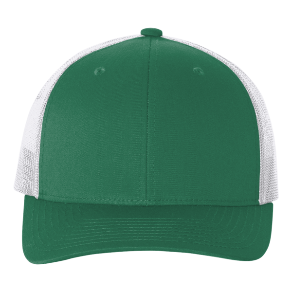 econscious Eco Trucker Cap, Green / White / White, Front view