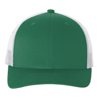 econscious Eco Trucker Cap, Green / White / White, Front view