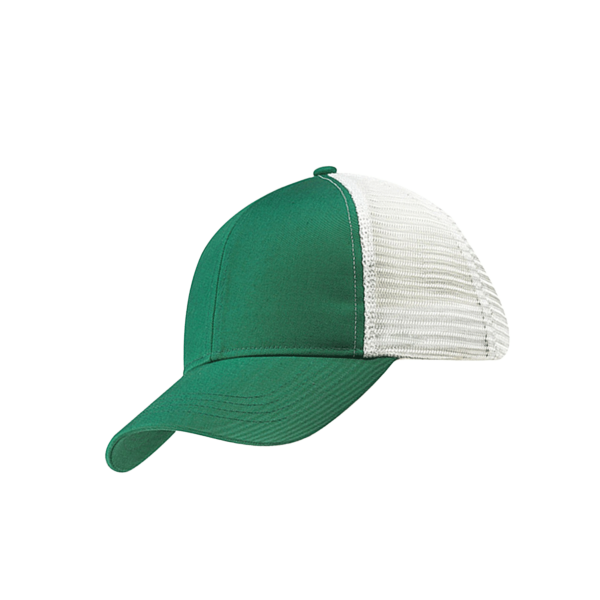 econscious Eco Trucker Cap, Green / White / White, Left Side view