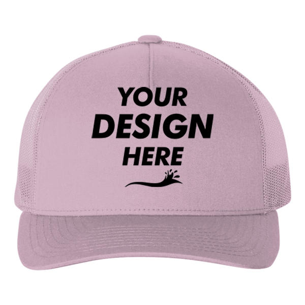 econscious Eco Trucker Cap, Lilac Haze / Lilac Haze, Front view, Mockup