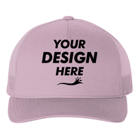 econscious Eco Trucker Cap, Lilac Haze / Lilac Haze, Front view, Mockup