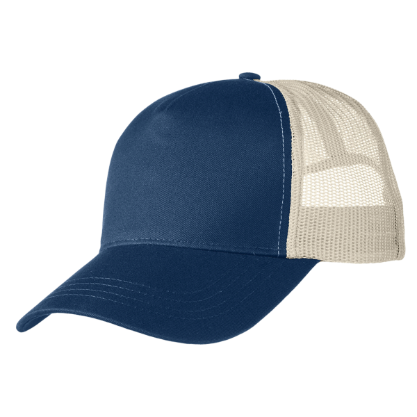econscious Eco Trucker Cap, Pacific / Oyster, Left Side view