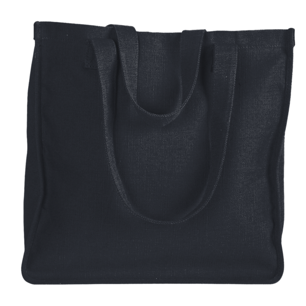 econscious Hemp Market Tote, Black, Back view