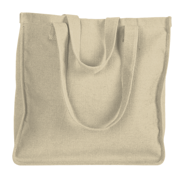 econscious Hemp Market Tote, Natural, Back view
