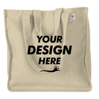 econscious Hemp Market Tote, Natural, Front view, Mockup