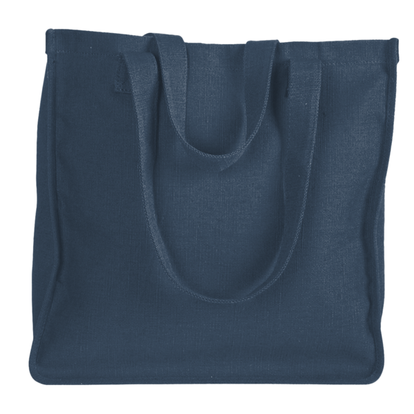 econscious Hemp Market Tote, Navy, Back view