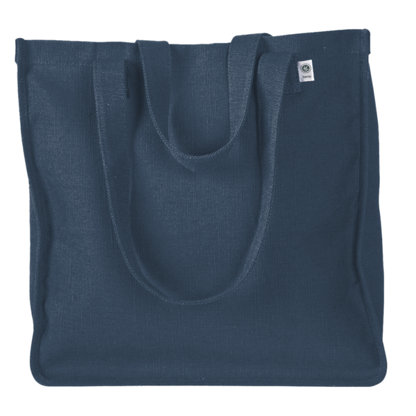 econscious Hemp Market Tote, Navy, Front view