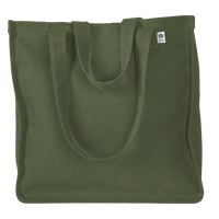 econscious Hemp Market Tote, Olive, Front view