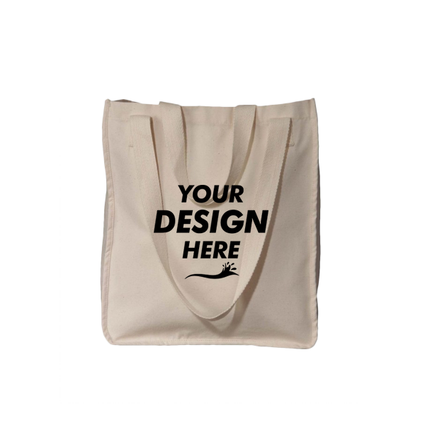 econscious Market Tote, Natural, Front view, Mockup