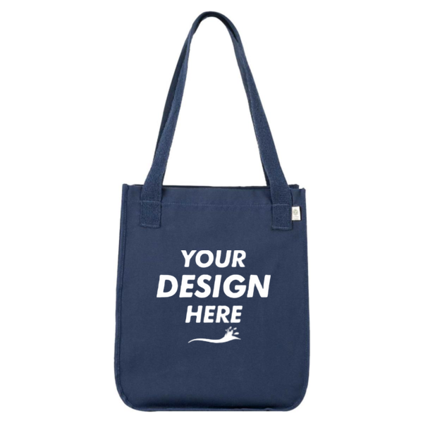 econscious Market Tote, Navy, Front view, Mockup