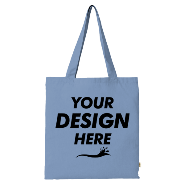econscious Reclaimist Fiber Elemental Tote, Elemental Blue, Front view, Mockup