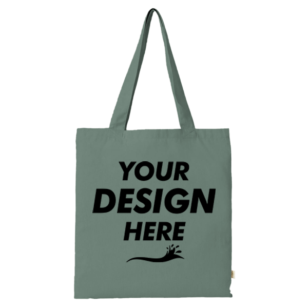 econscious Reclaimist Fiber Elemental Tote, Sage Leaf, Front view, Mockup