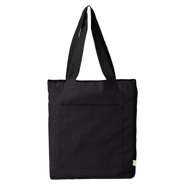 econscious Reclaimist Fiber Everywhere Tote, Black, Front view