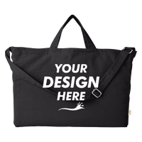 econscious Reclaimist Fiber G2G Bag, Black, Front view, Mockup