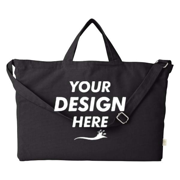econscious Reclaimist Fiber G2G Bag, Black, Front view, Mockup